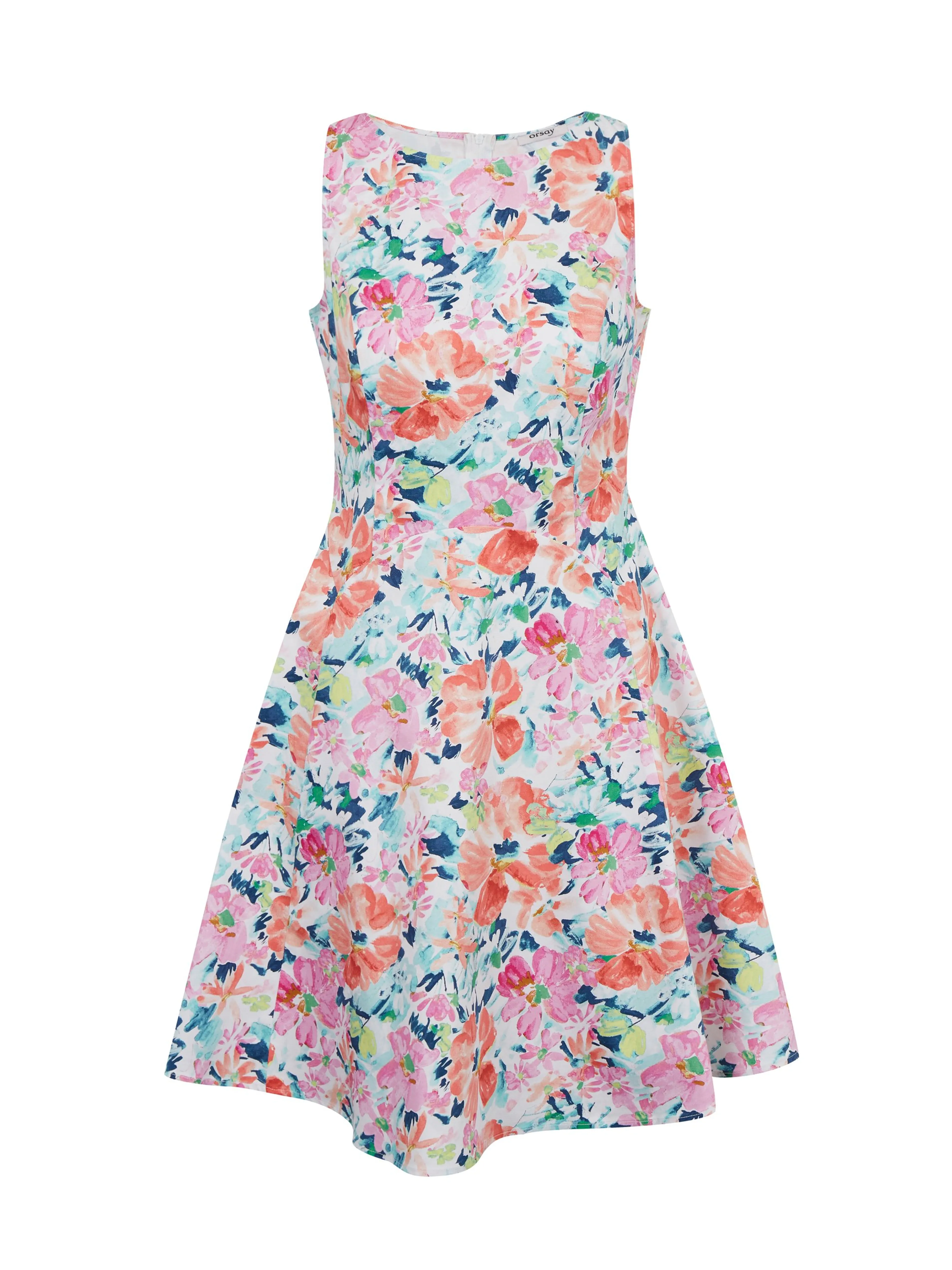 Rosa und cremefarbenes geblümtes ORSAY-Damenkleid