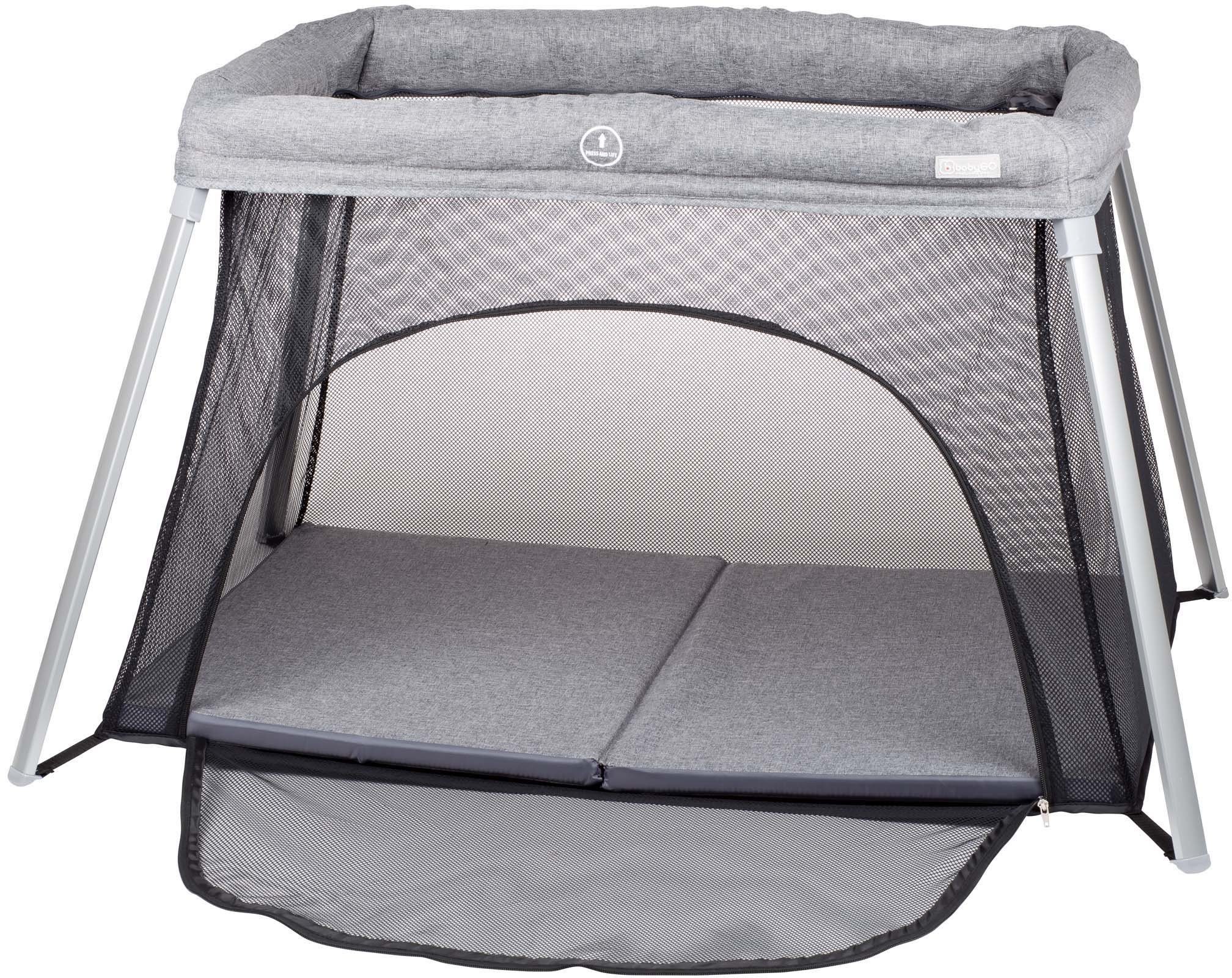 BabyGo Baby-Reisebett Dreams II, grey, faltbar