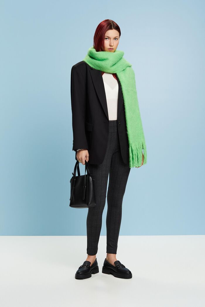 Karierte Leggings aus Punto-Jersey