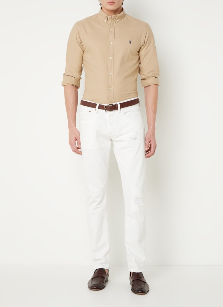 Ralph Lauren Oxford slim fit košulja s vezom logotipa