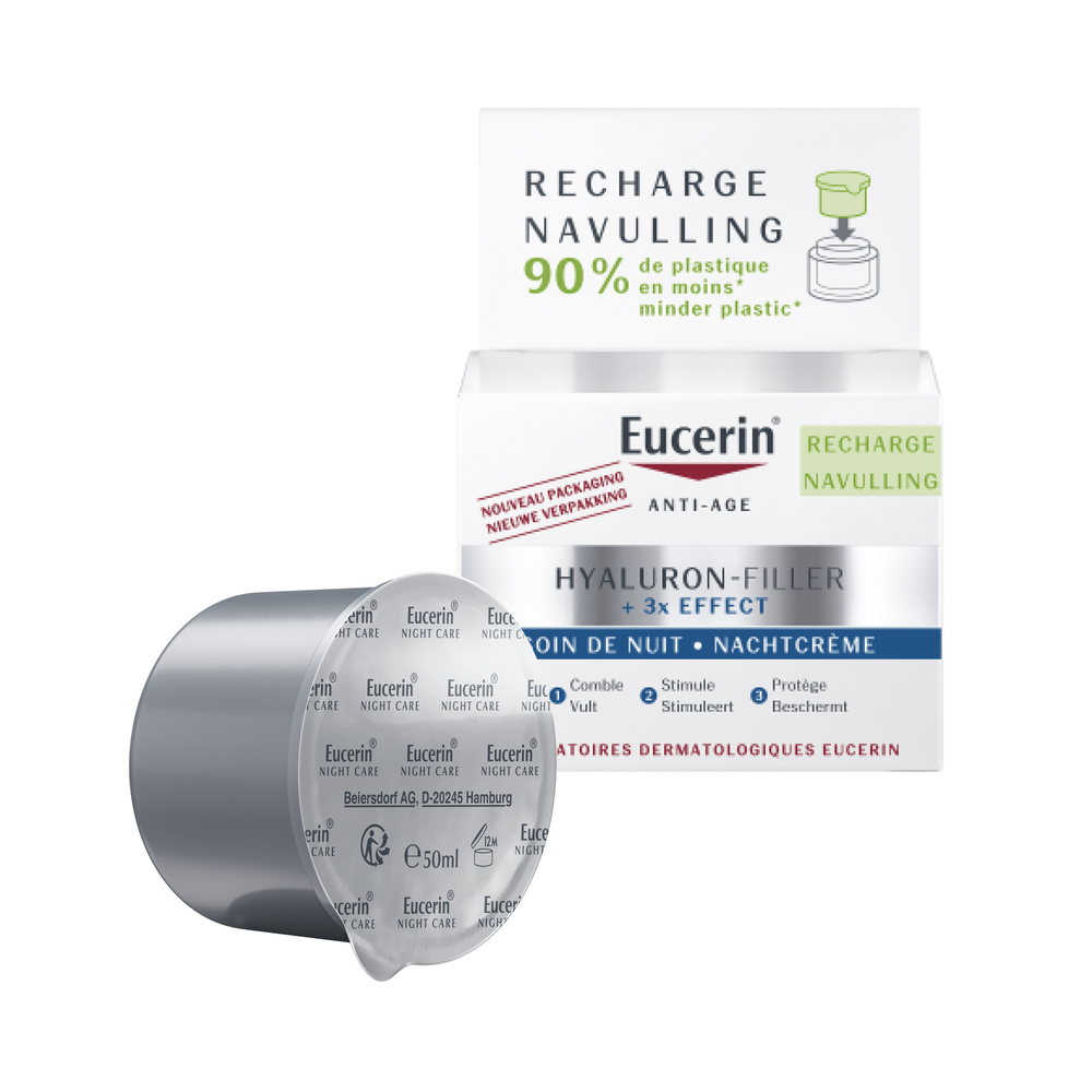eucerin Eucerin Hyaluron-Filler + 3x Effect Recharge Soin de Nuit 50ml Recharge Soin de Nuit