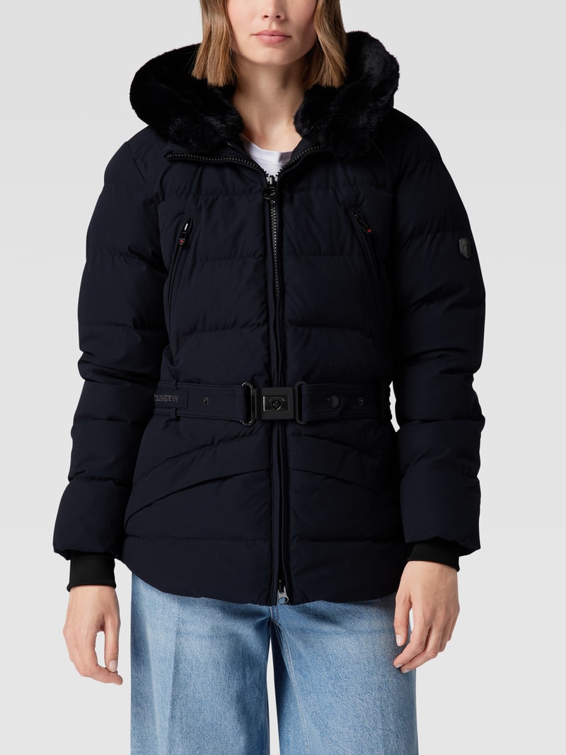 Funktionsjacke mit abnehmbarer Kapuze Modell 'Mayfair' in marineblau