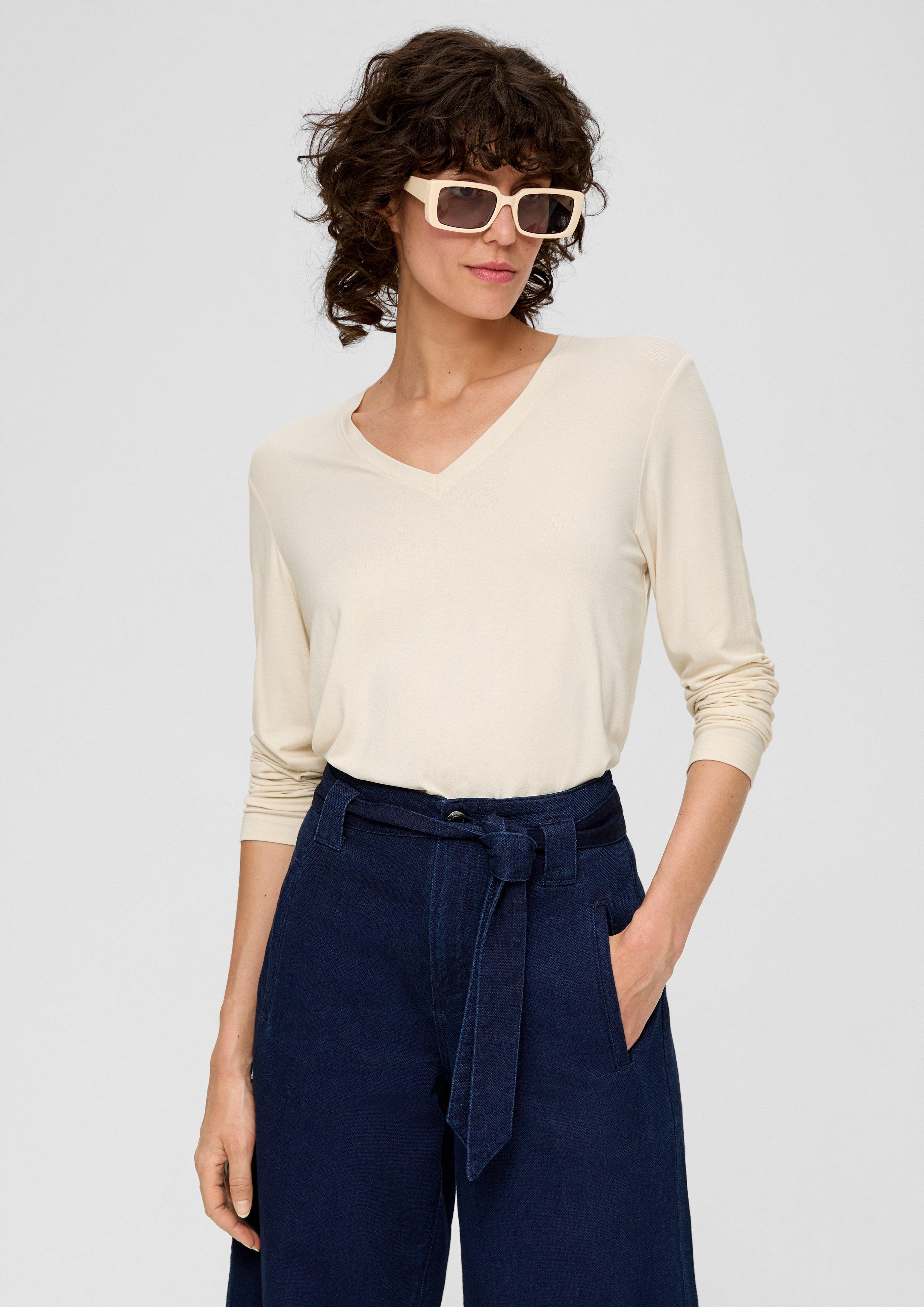 Longsleeve mit V-Neck  2138967-8100