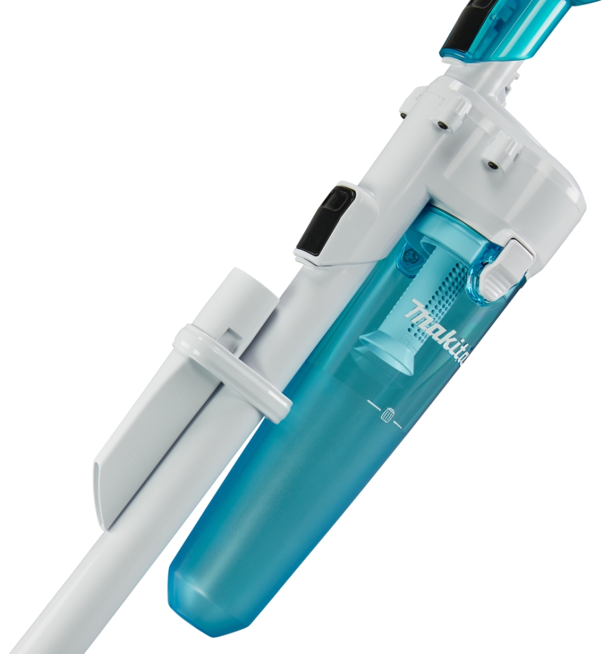 Aspirator vertical fără fir Makita CL001GZ22, alb, 40V max., fără baterii și încărcător, cu separator de praf ciclonic