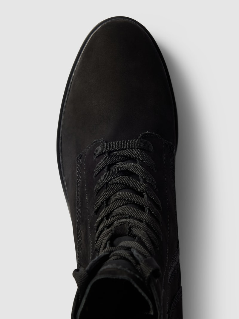 Boots aus Leder-Mix Modell 'Velo' in schwarz