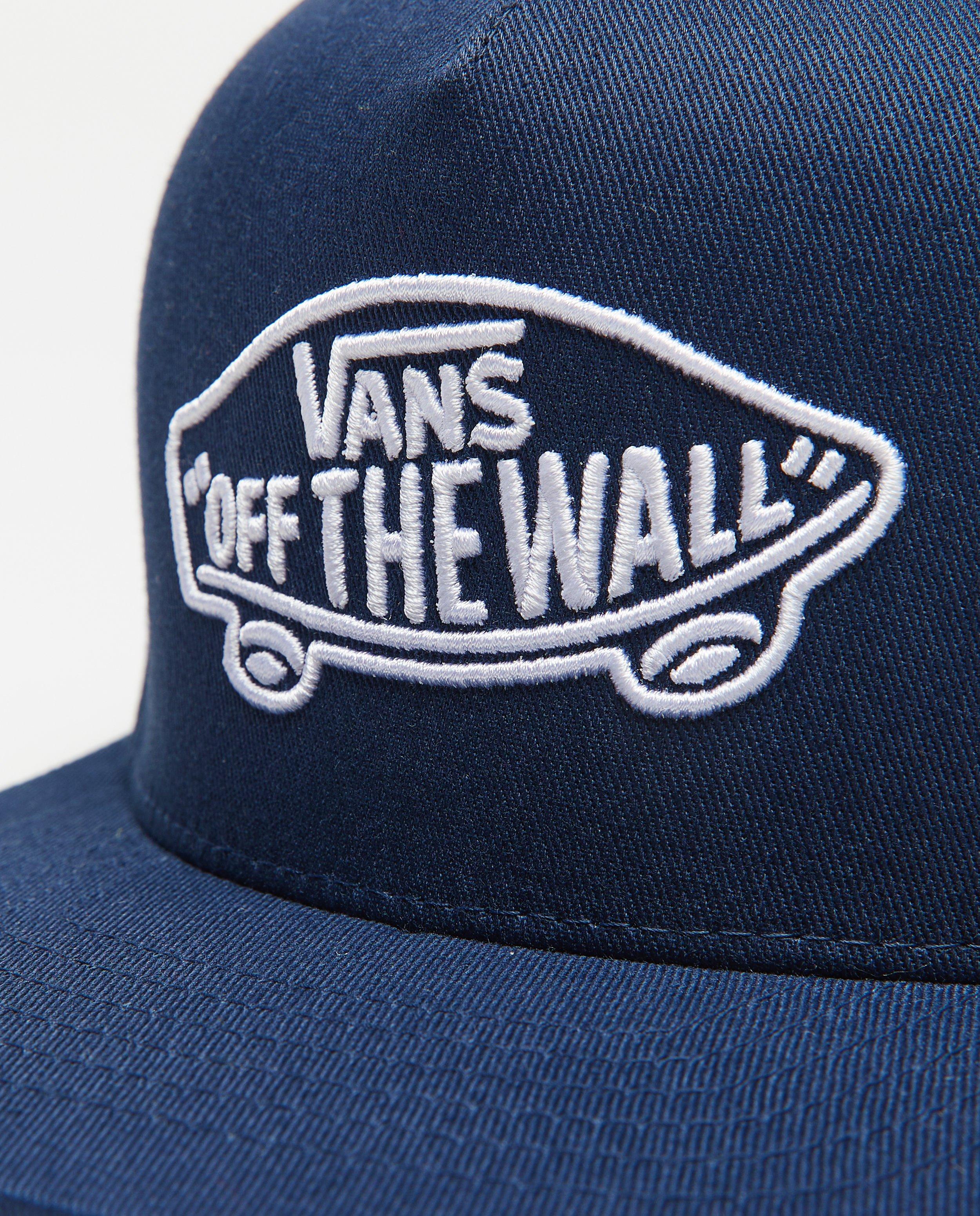 Vans sapka hímzett gördeszka mintával sötétkék