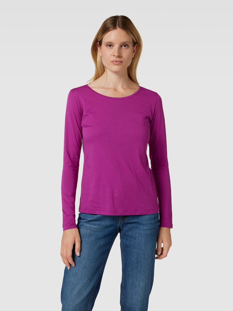 Longsleeve mit Rundhalsausschnitt in pink