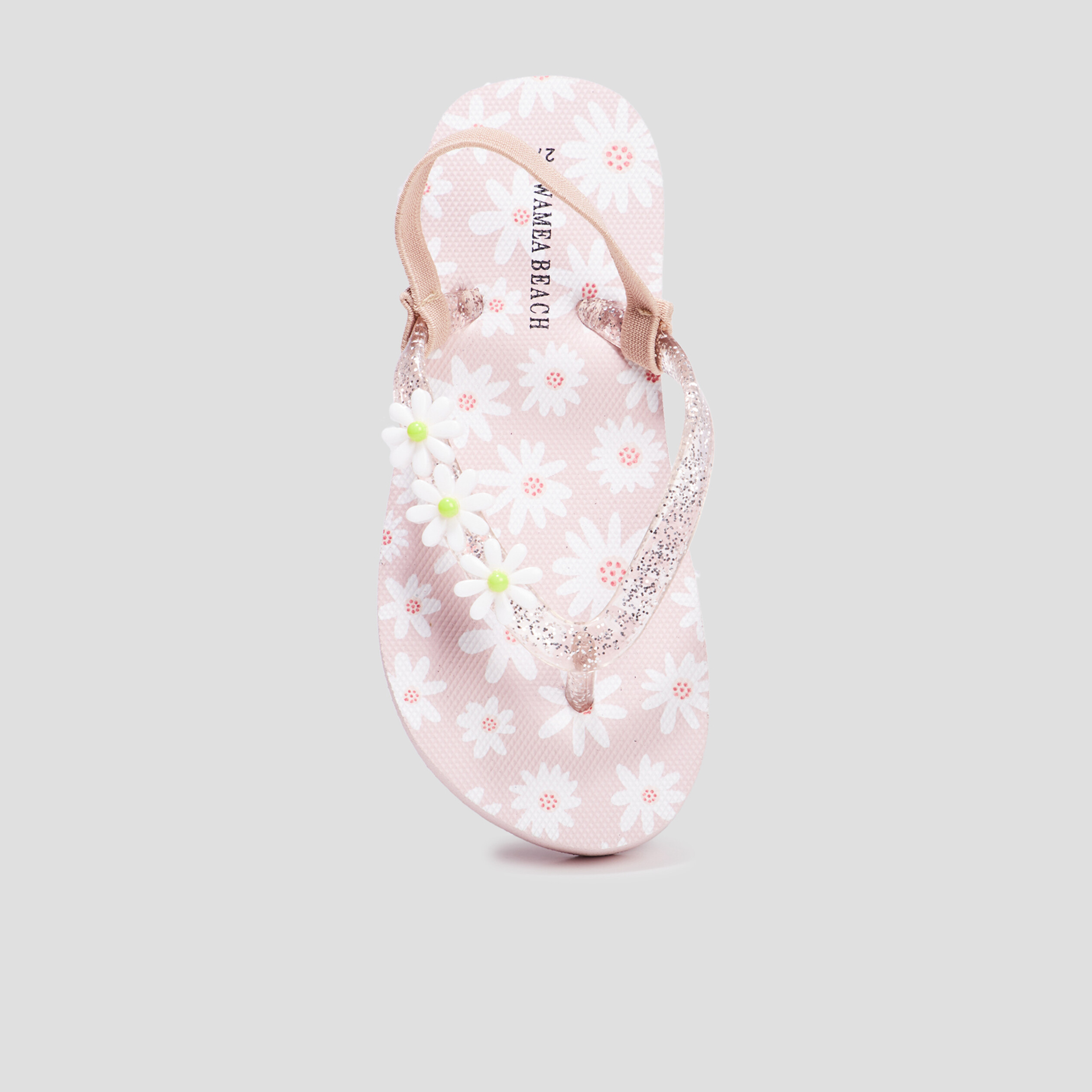 Tongs détails pailletés Wamea Beach rose fille | La Halle