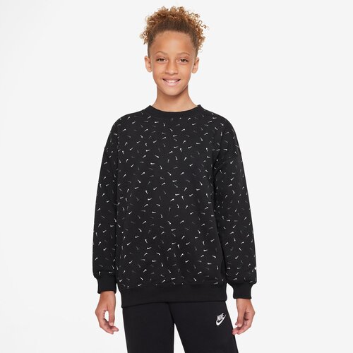 KINDER SWEATSHIRT G NSW ICON FLC CREW LOGO PRNT