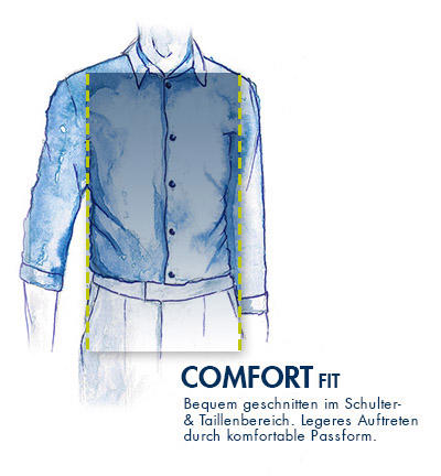 CasaModa, Hemd, Comfort Fit, Baumwolle geruchshemmend, offwhite