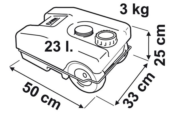 Fiamma 23W Roll-Tank Abwassertank