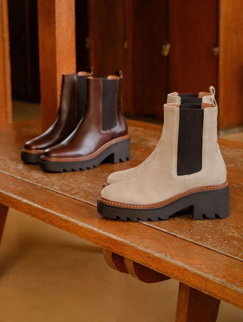 Cameron - Taupe Mohair
