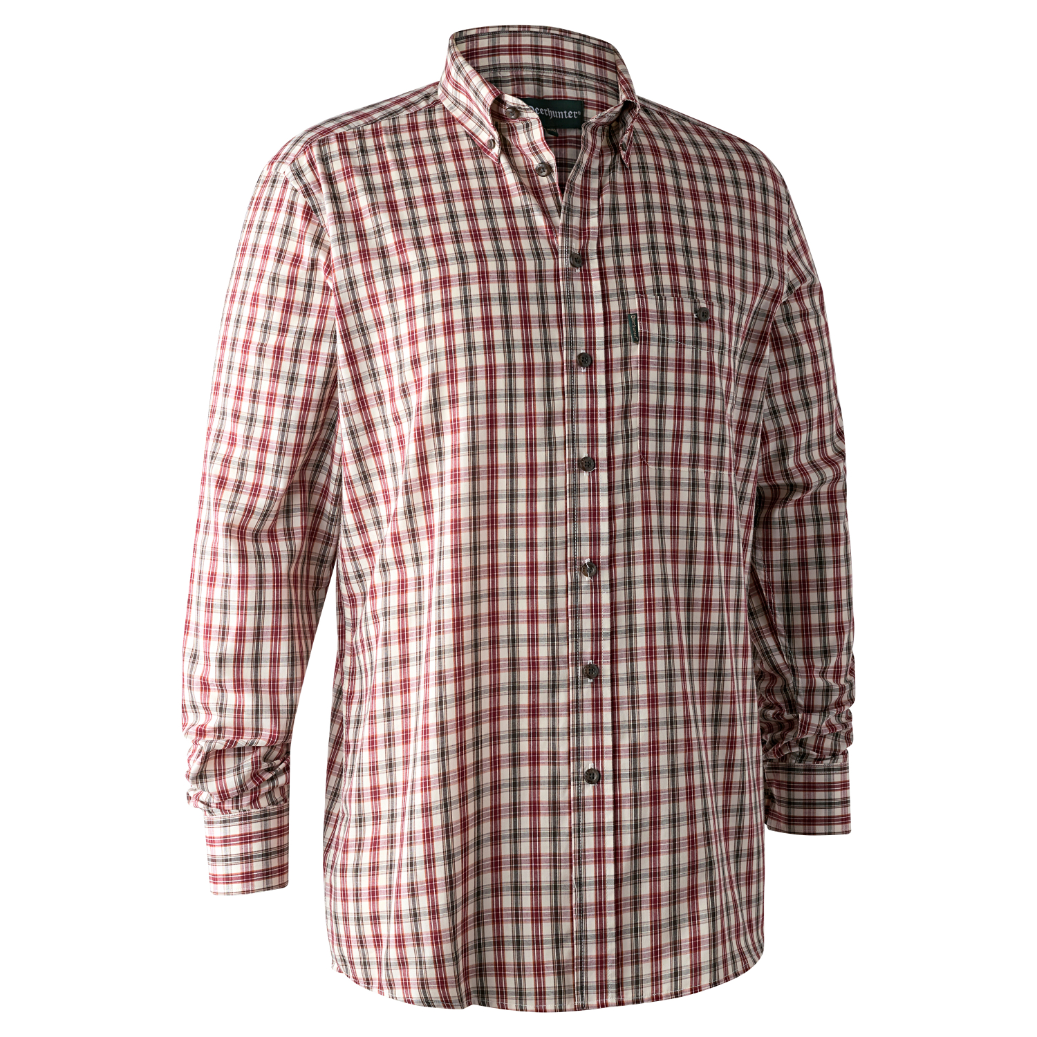 Deerhunter Herren Outdoor-Hemd Marcus (rot/grau)