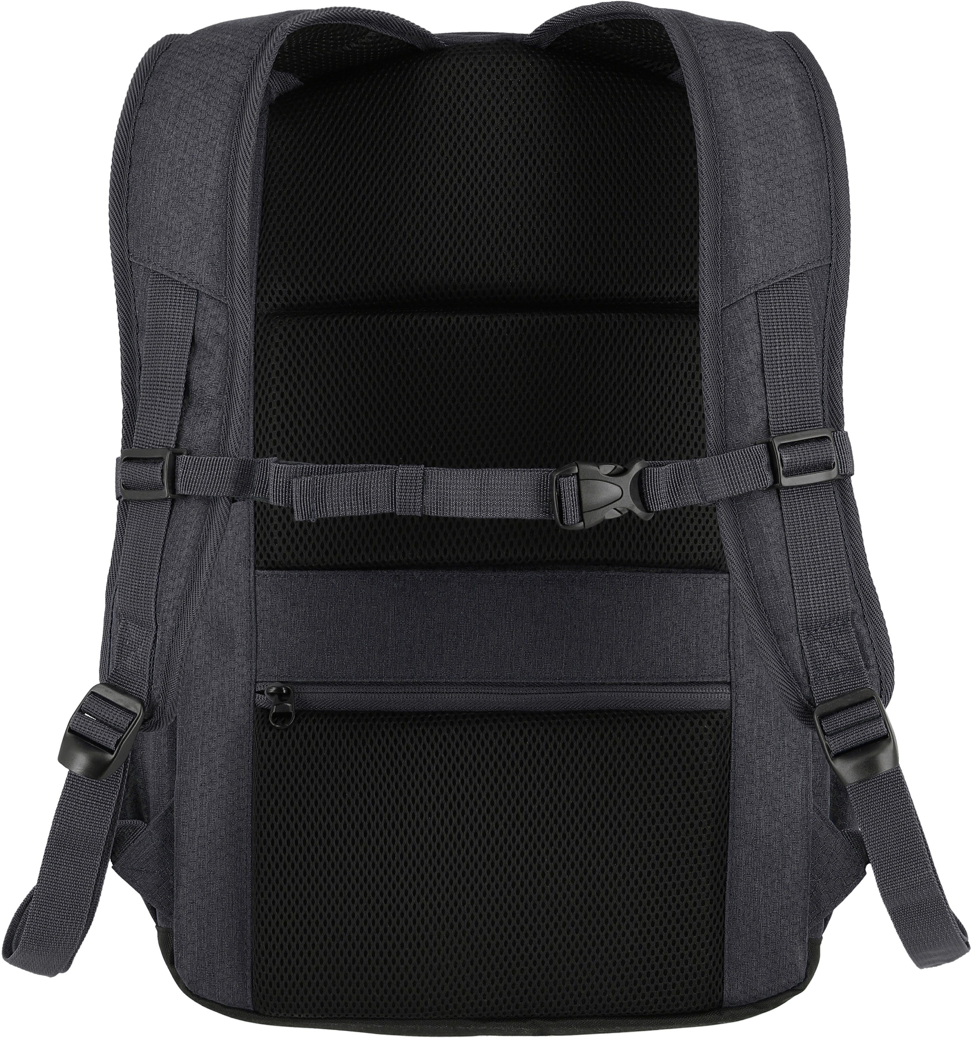 travelite Laptoprucksack Kick Off L, 45 cm, anthrazit, mit 15,6-Zoll Laptopfach