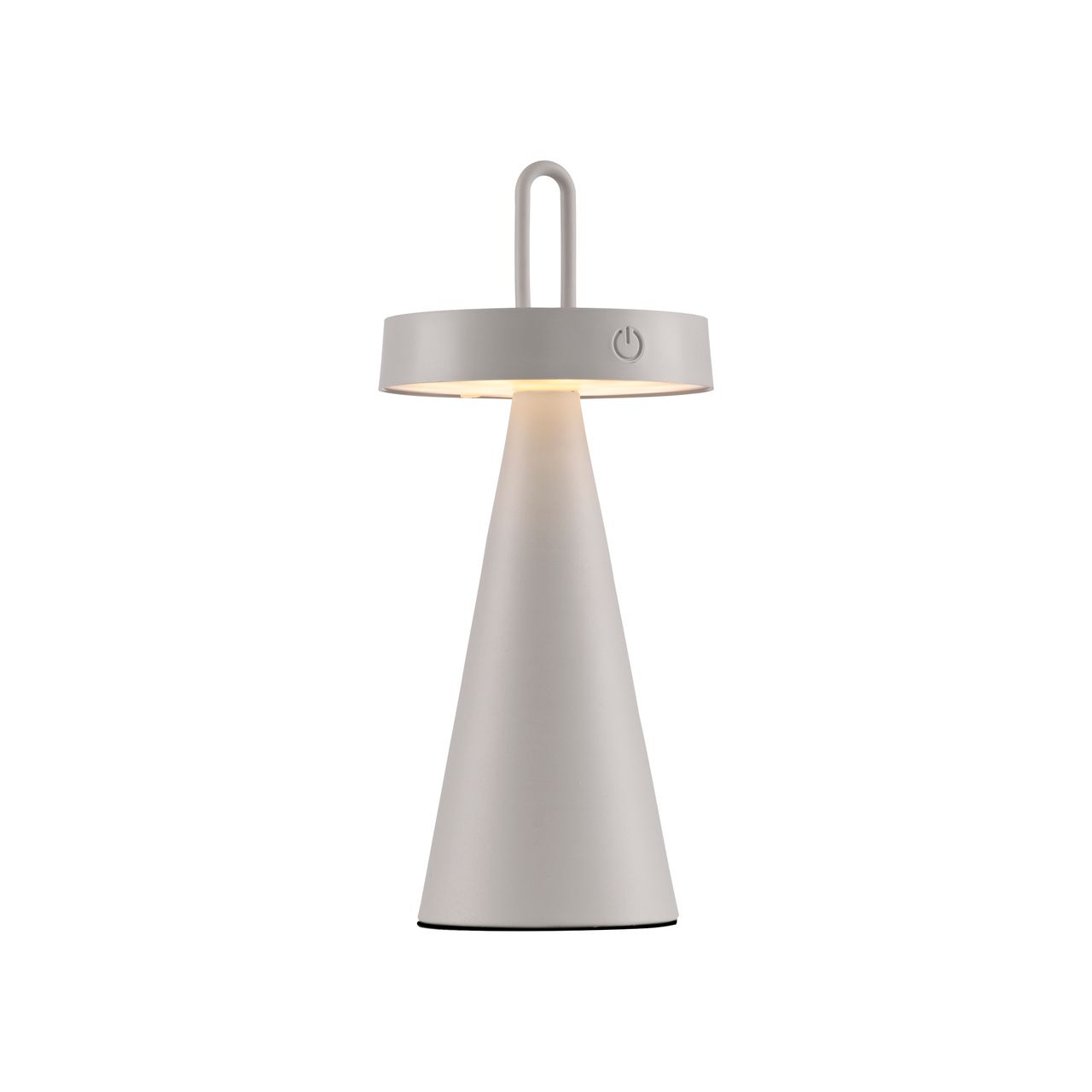 JUST LIGHT Akku Tischleuchte ALWA, 1x LED-Board/1,50Watt/2700Kelvin, IP44, Greige