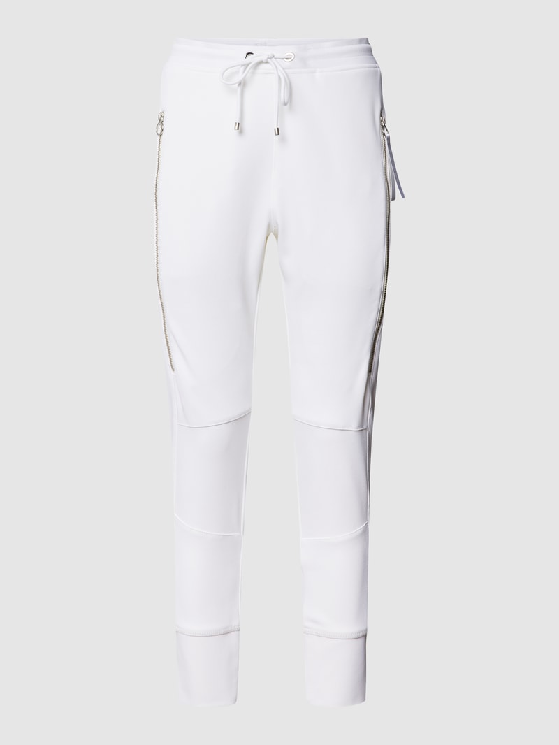 Sweatpants mit Strukturmuster Modell 'FUTURE 2.0' in weiß