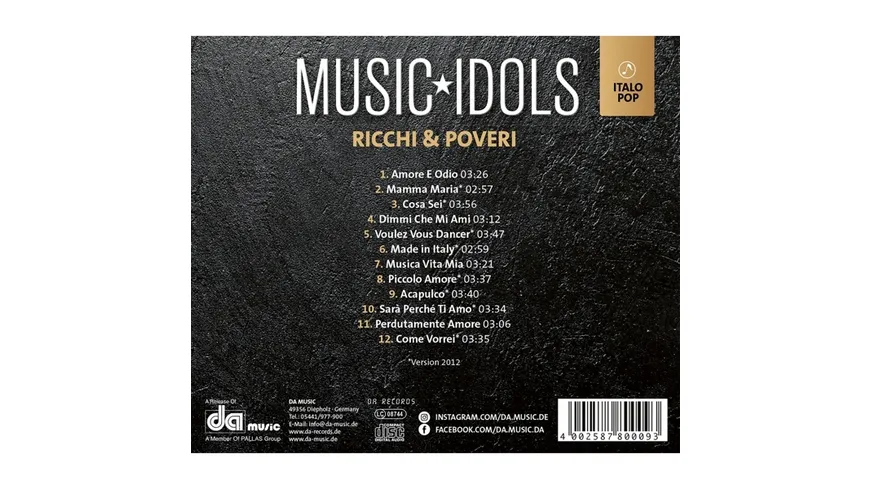 MUSIC IDOLS - Italo Pop