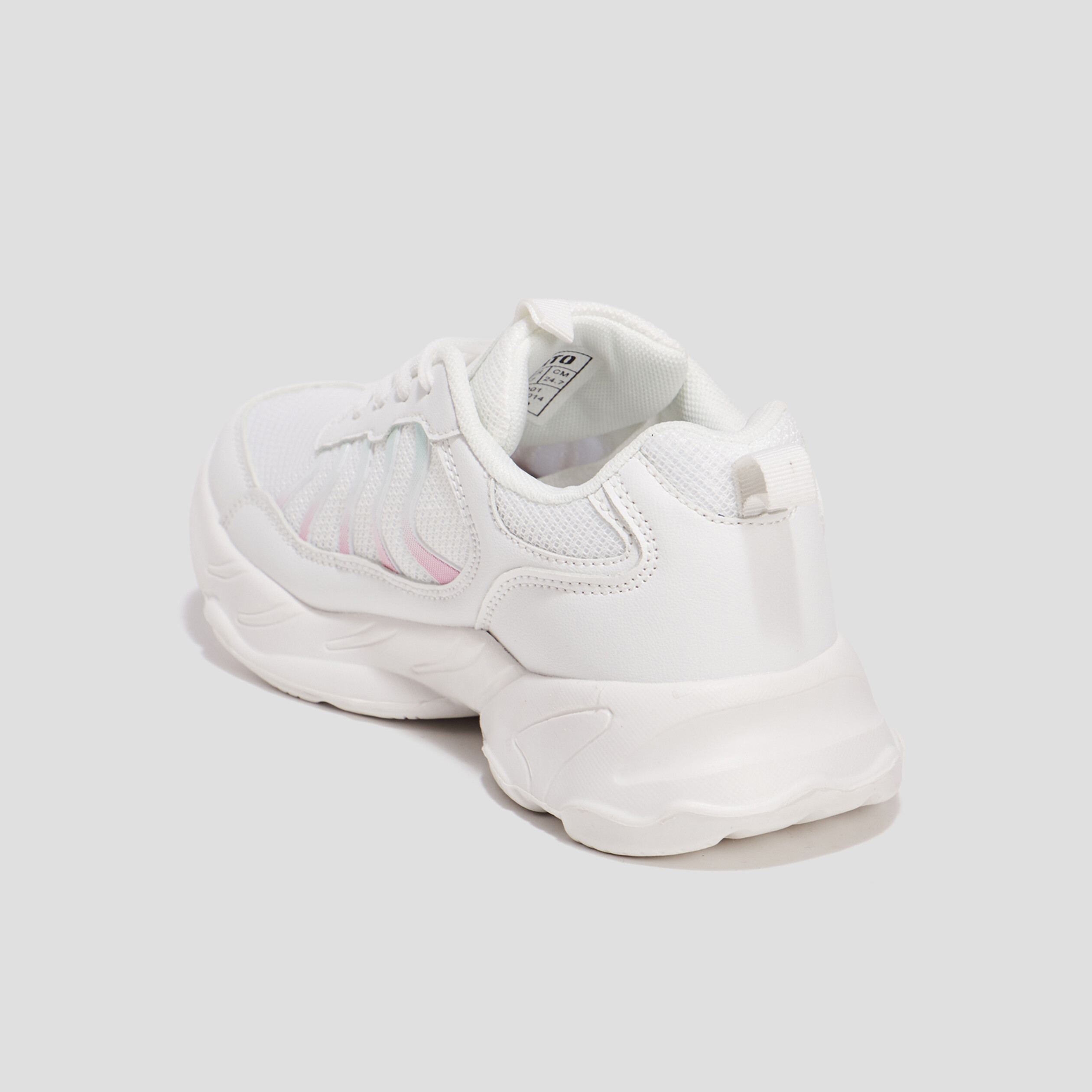 Baskets running à lacets Liberto blanc fille | La Halle