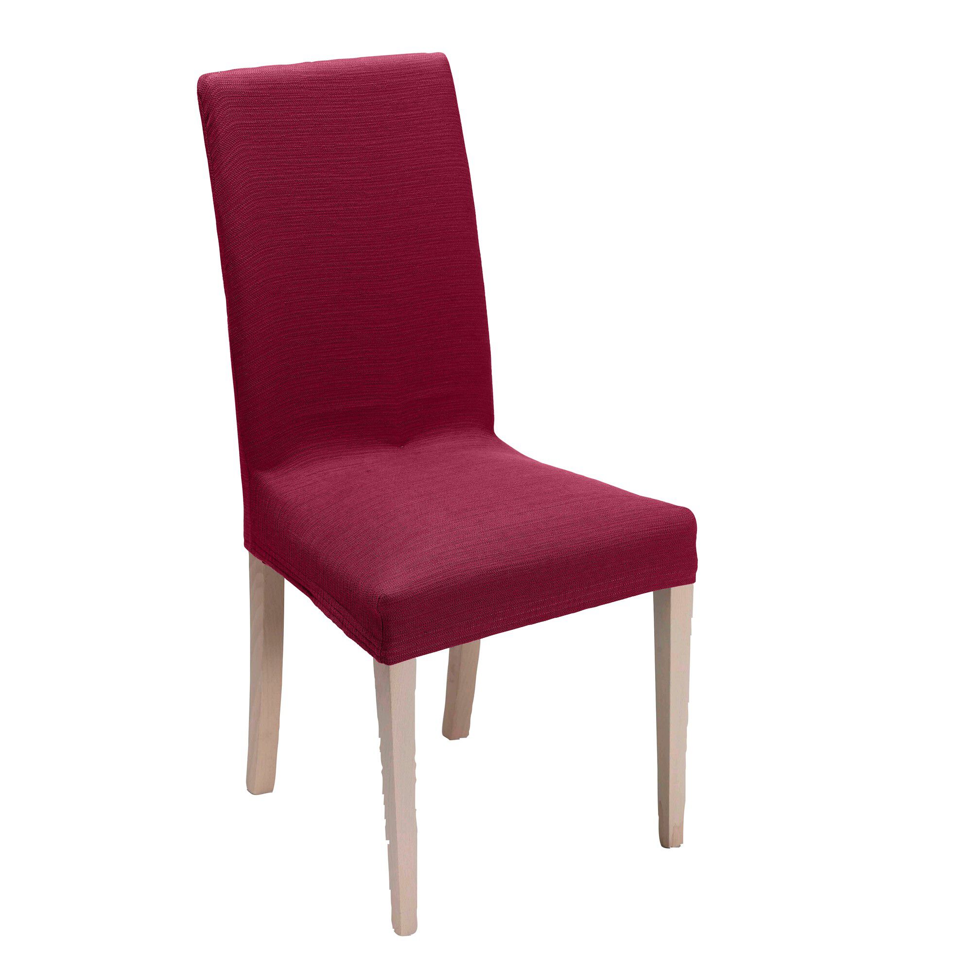 Housse chaise unie extensible