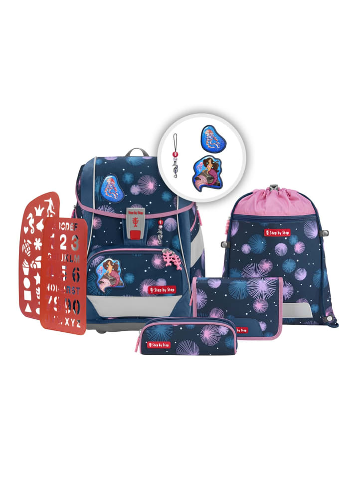 Step by Step 6tlg. Ranzen-Set 2IN1 PLUS in Mermaid Delia günstig kaufen onesize