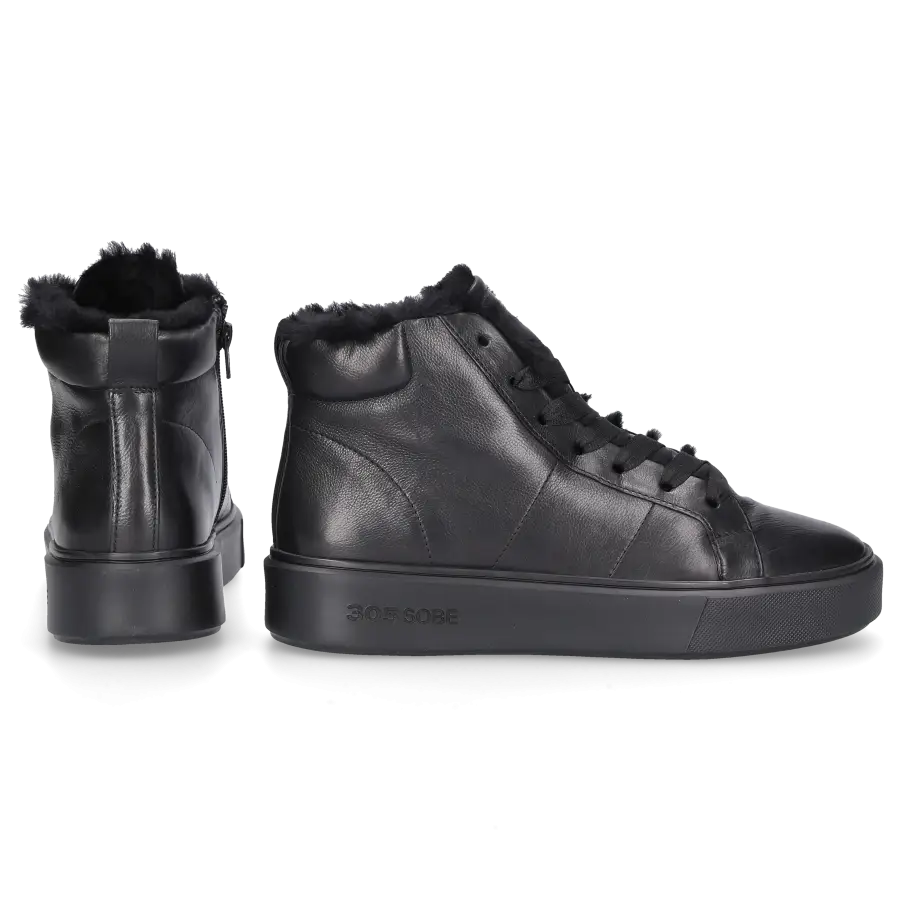 305 SOBE - Sneaker high AMARETTO Nappaleder - schwarz