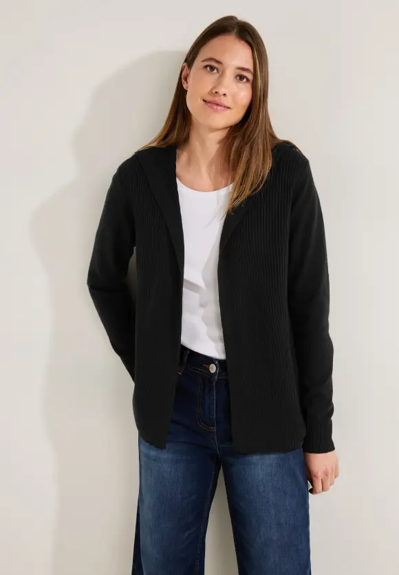 CECIL Strickjacke mit Kapuze