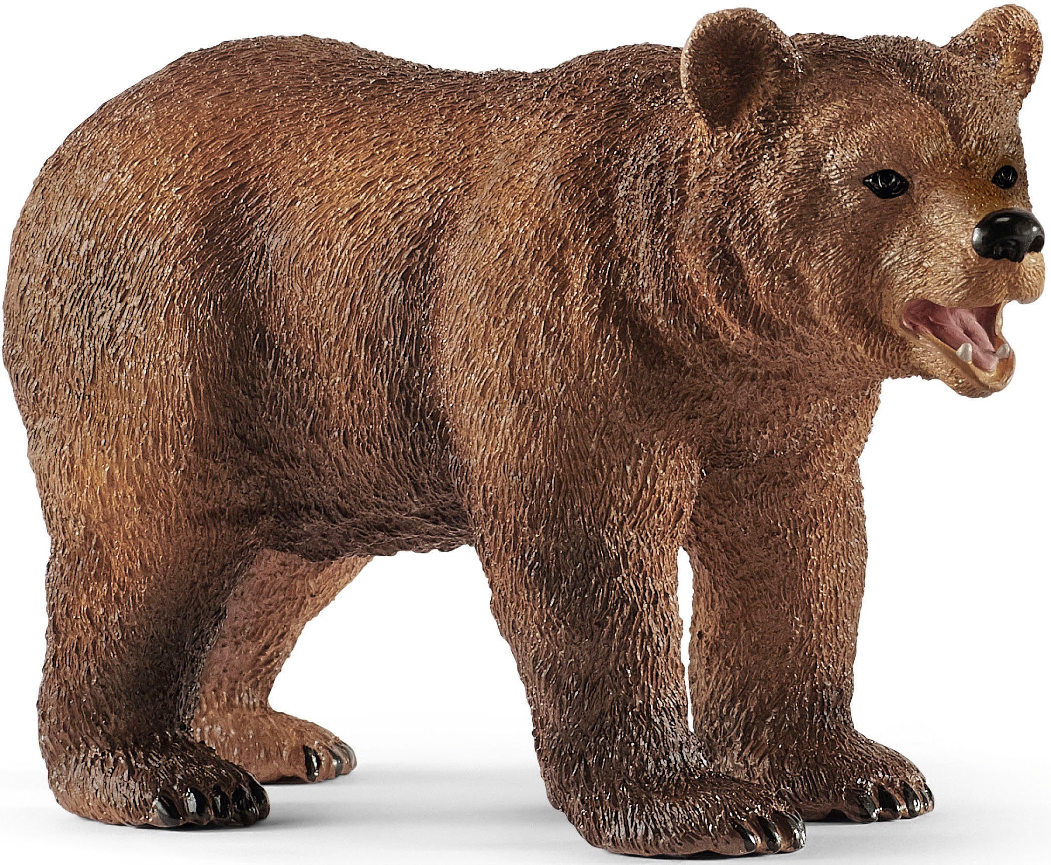 Schleich® Spielfigur WILD LIFE, Grizzlybär-Mutter mit Jungem (42473)