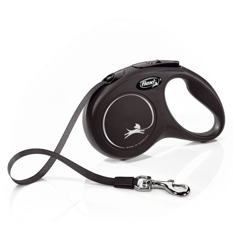 flexi New Classic Gurt-Leine S - schwarz zu TOP-Preisen | bitiba