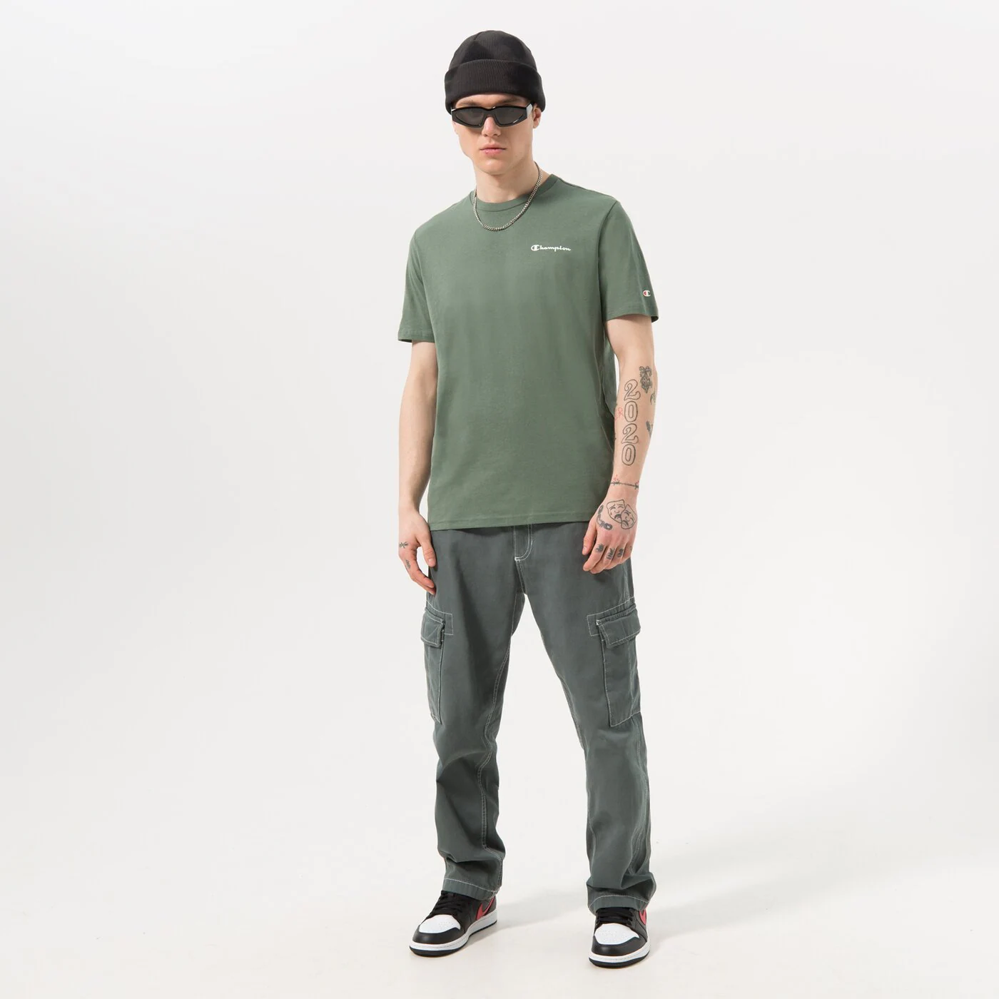 CHAMPION T-SHIRT CREWNECK T-SHIRT Grau