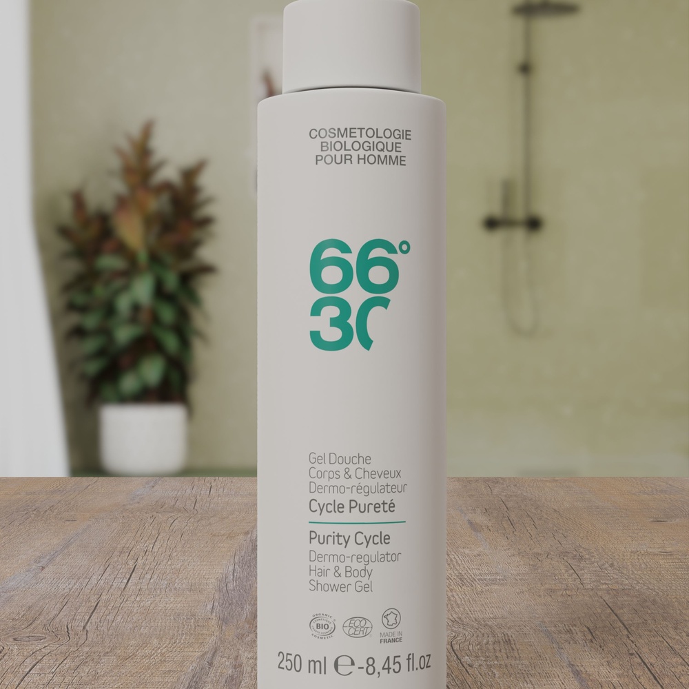 66°30 Gel douche corps et cheveux dermo-régulateur  Gel Douche et Shampoing