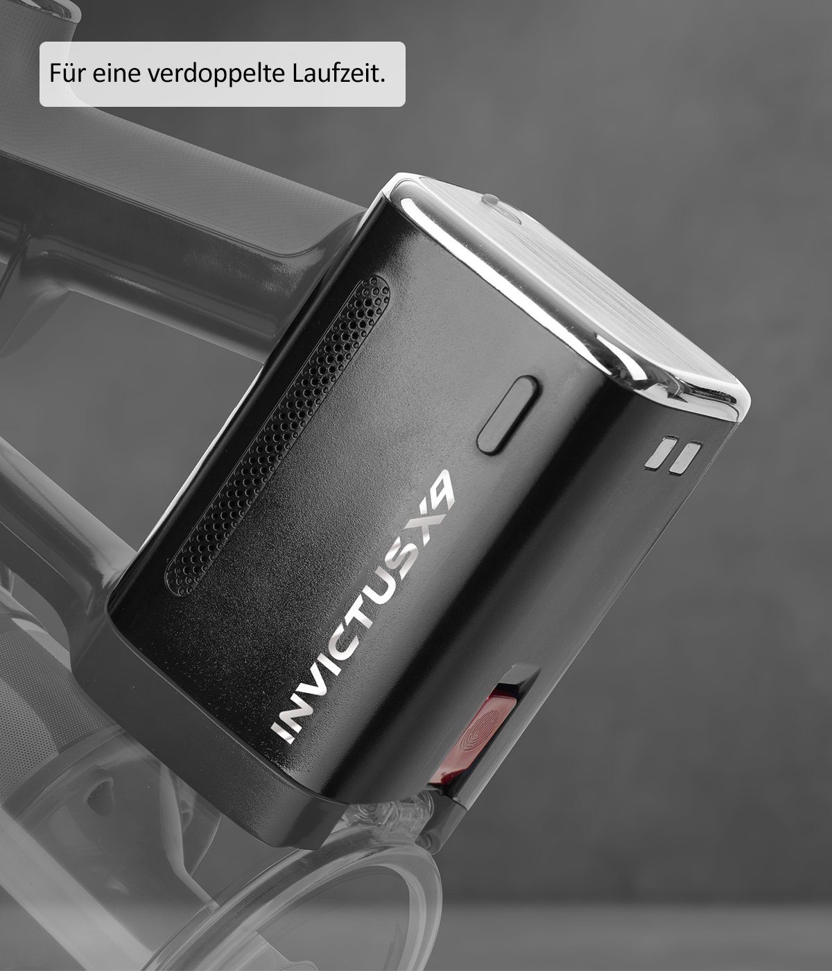 Genius Invictus Ersatz-akku für X9 Facelift 55 Min Laufzeit wechselbar Staubsauger-Akku