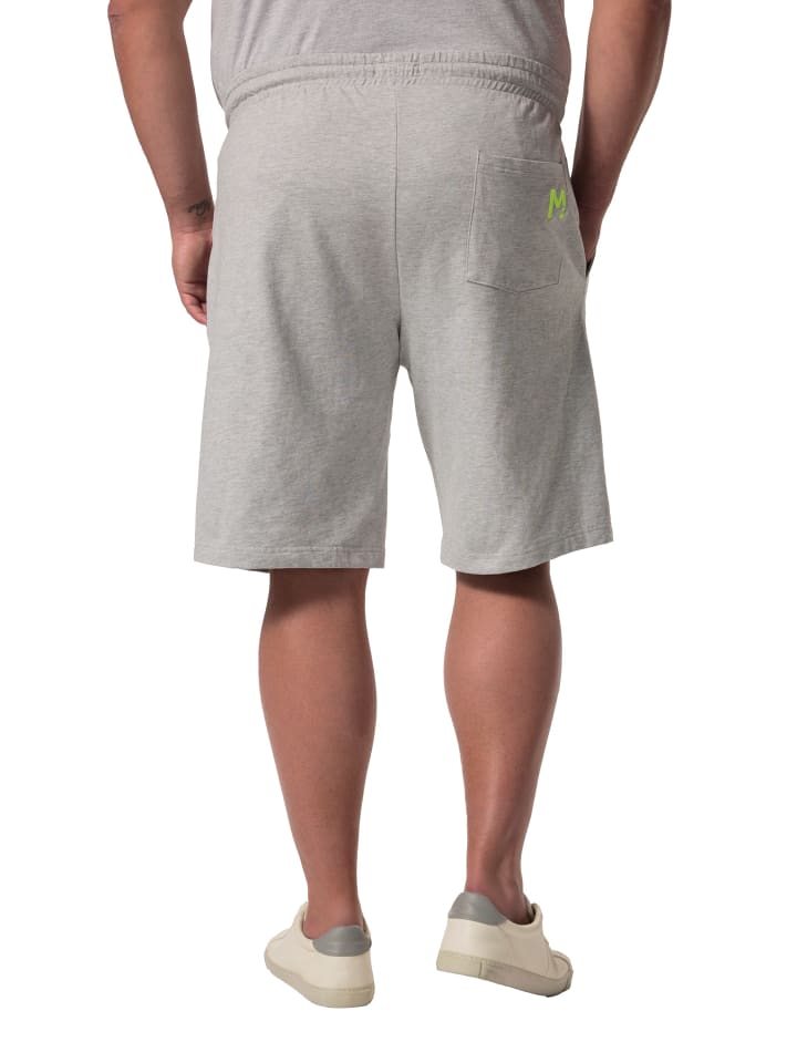 Men Plus Bermuda in grau melange günstig kaufen