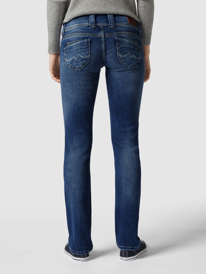 Stone Washed Skinny Fit Jeans in jeans