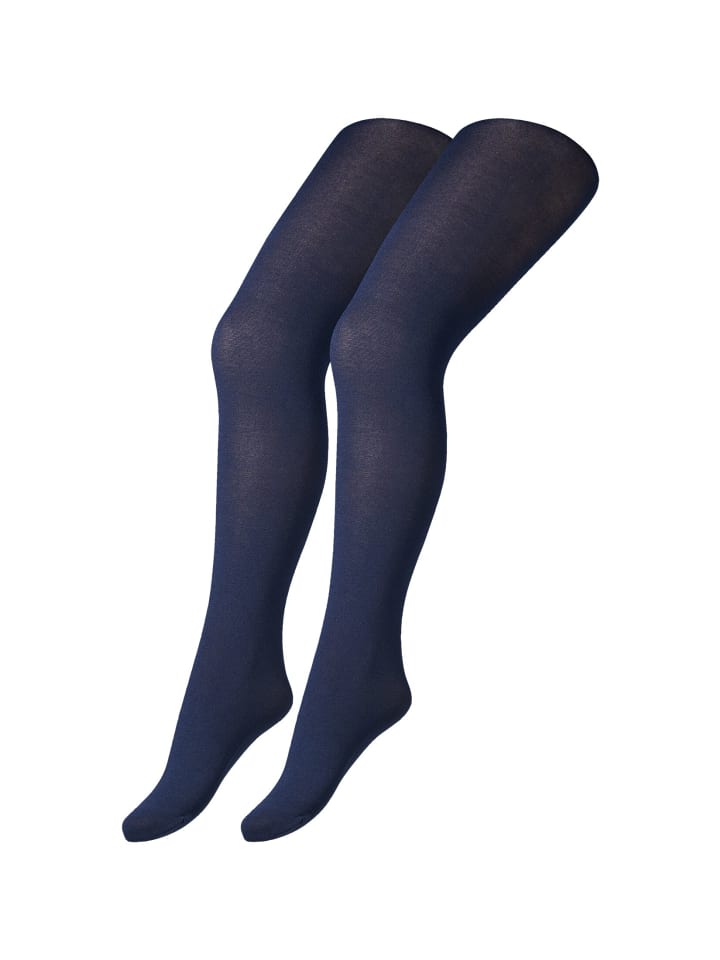 camano Strumpfhose 2er Pack cotton fine in navy günstig kaufen
