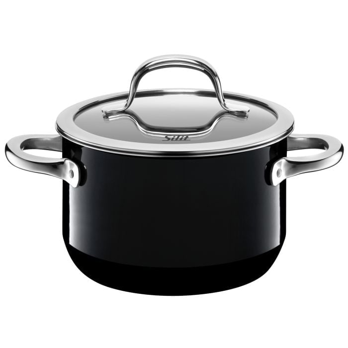 Silit Silargan® Passion Kochtopf mit Deckel, 16 cm, Black