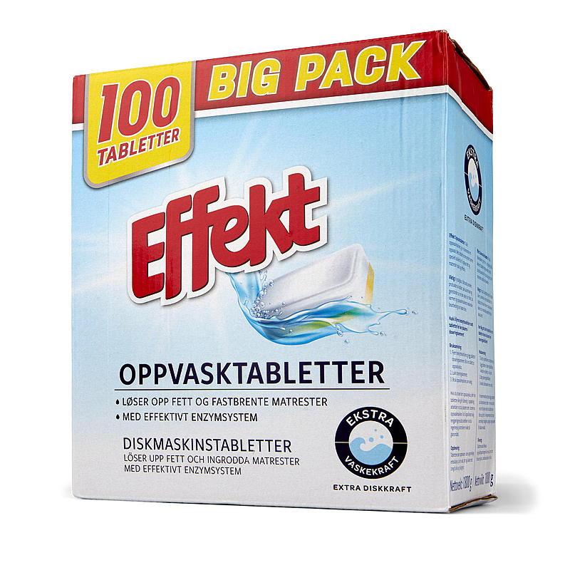 Effekt Maskinoppvask 100 tabl Effekt