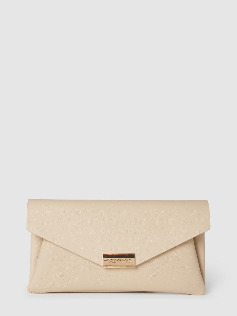 Kuvert-Clutch im schimmernden Design Modell 'ARPIE' in ecru
