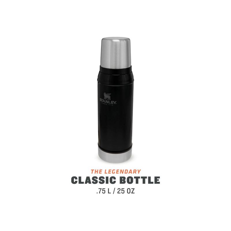 Stanley Thermoflasche, Classic Legendary Bottle Small 25oz \/750ml Matte Black Pebble