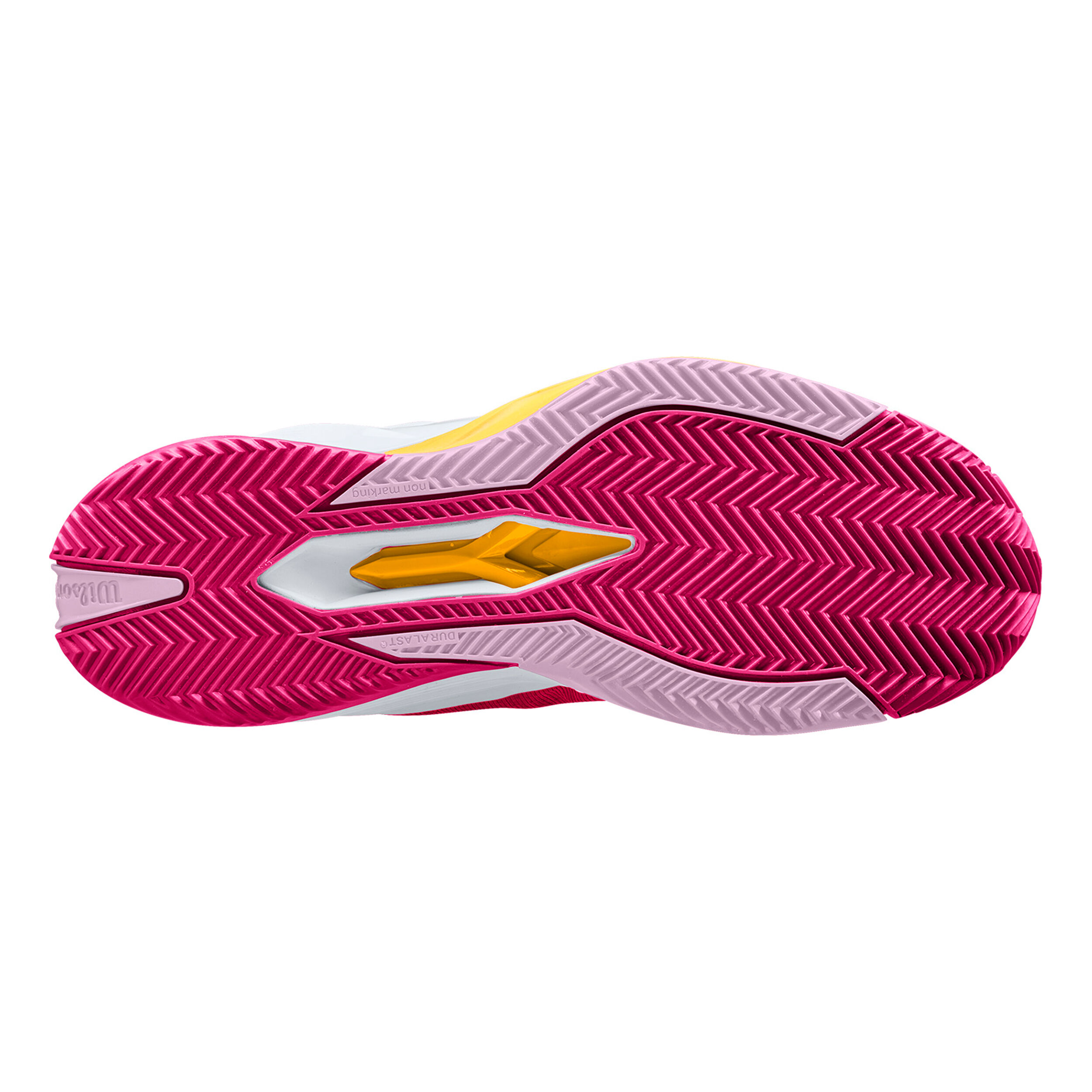 Rush Pro 4.0 Sandplatzschuh Damen - Pink, Gelb