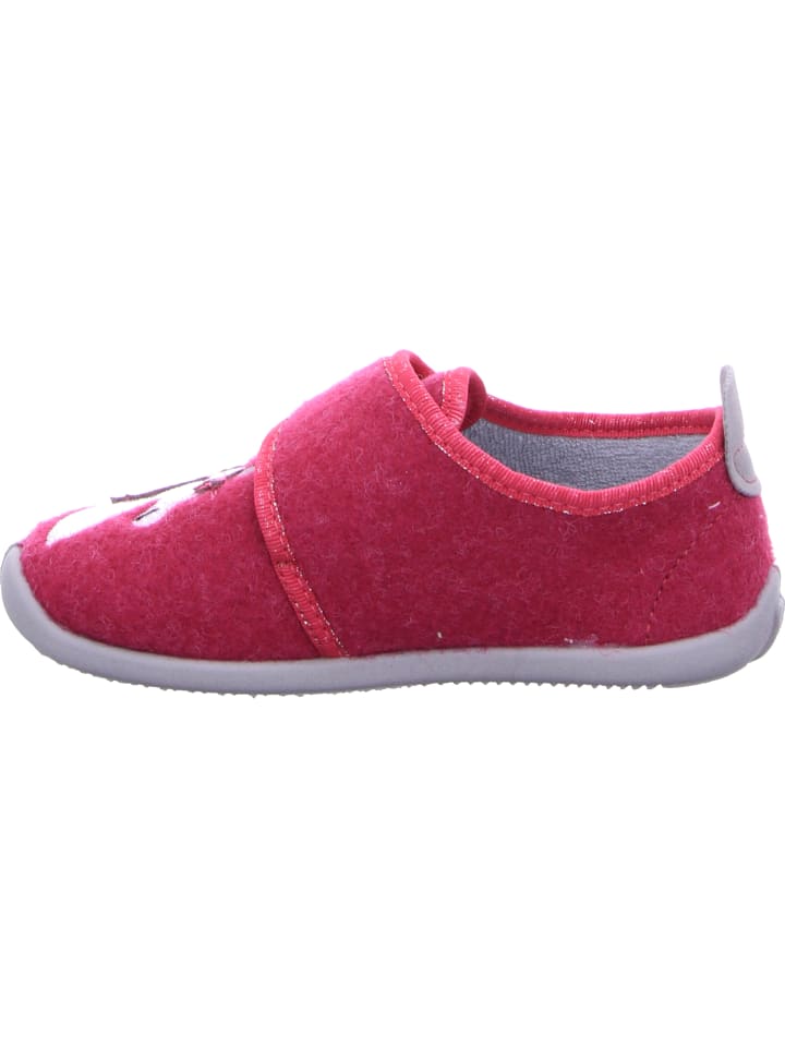Fischer Markenschuh Hausschuh in rot günstig kaufen