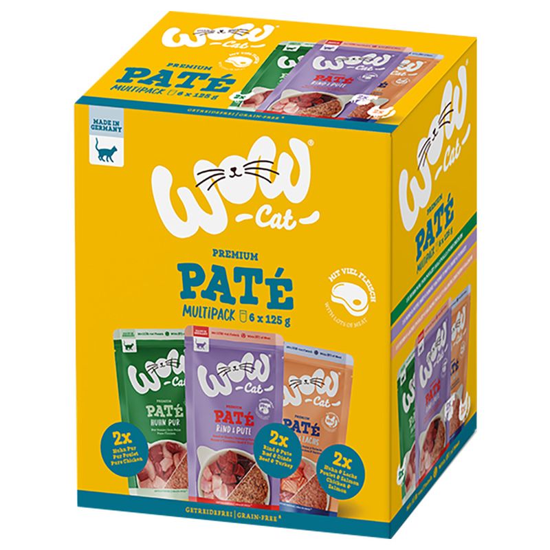 Sparpaket WOW Cat Adult Multipack 24 x 125 g