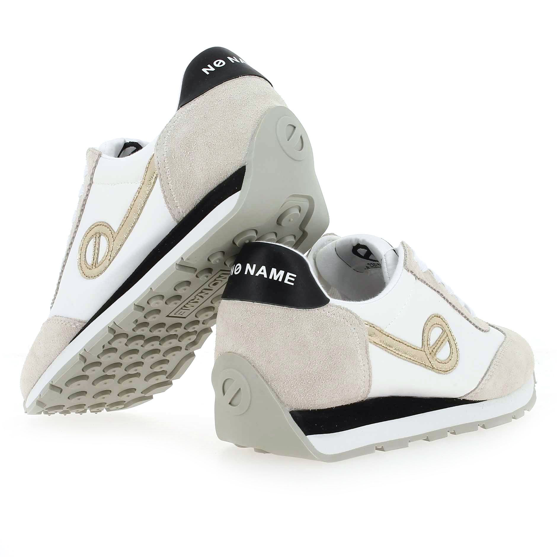 No Name  CITY RUN JOGGER - Blanc Crème
