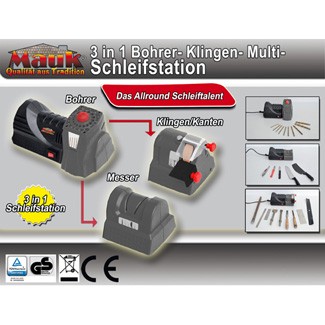 MAUK 3in1 Bohrer-, Klingen-, Multi-Schleifstation, 110W