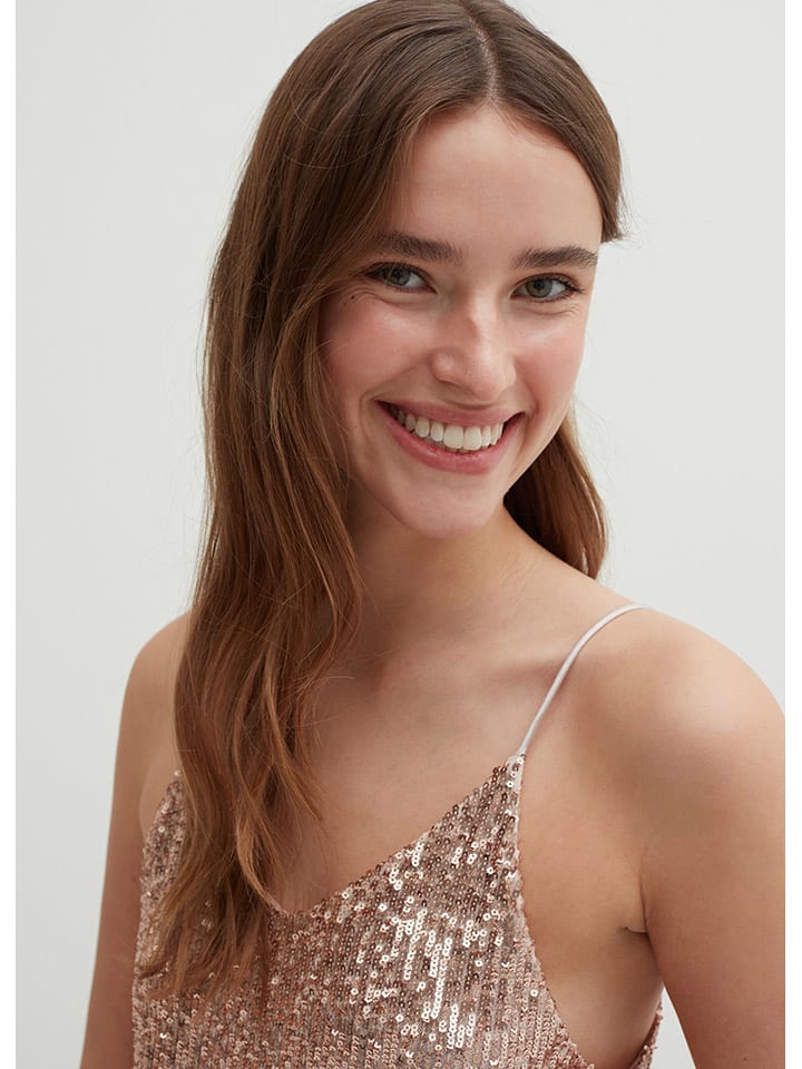 STEFANEL Paillettenkleid in Rosa günstig kaufen