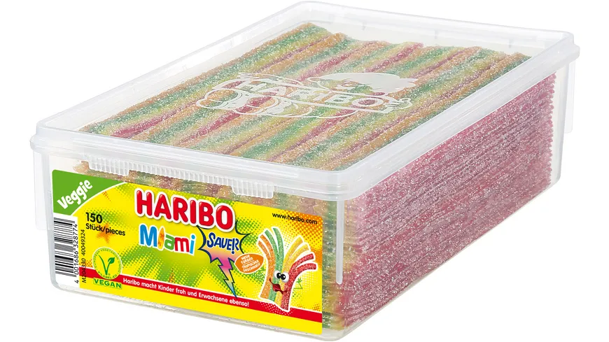 Haribo Fruchtgummi Miami Sauer Veggie 1125 g