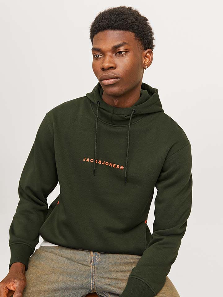 Jack & Jones Hoodie in Khaki günstig kaufen
