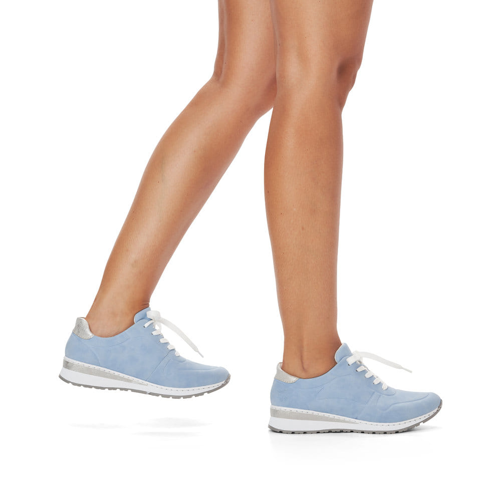 Rieker Damen Sneaker Low himmelblau