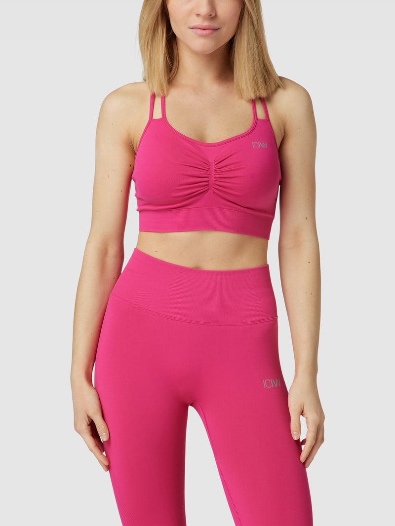 Bustier mit Label-Print Modell 'Define Seamles Scrunch' in pink