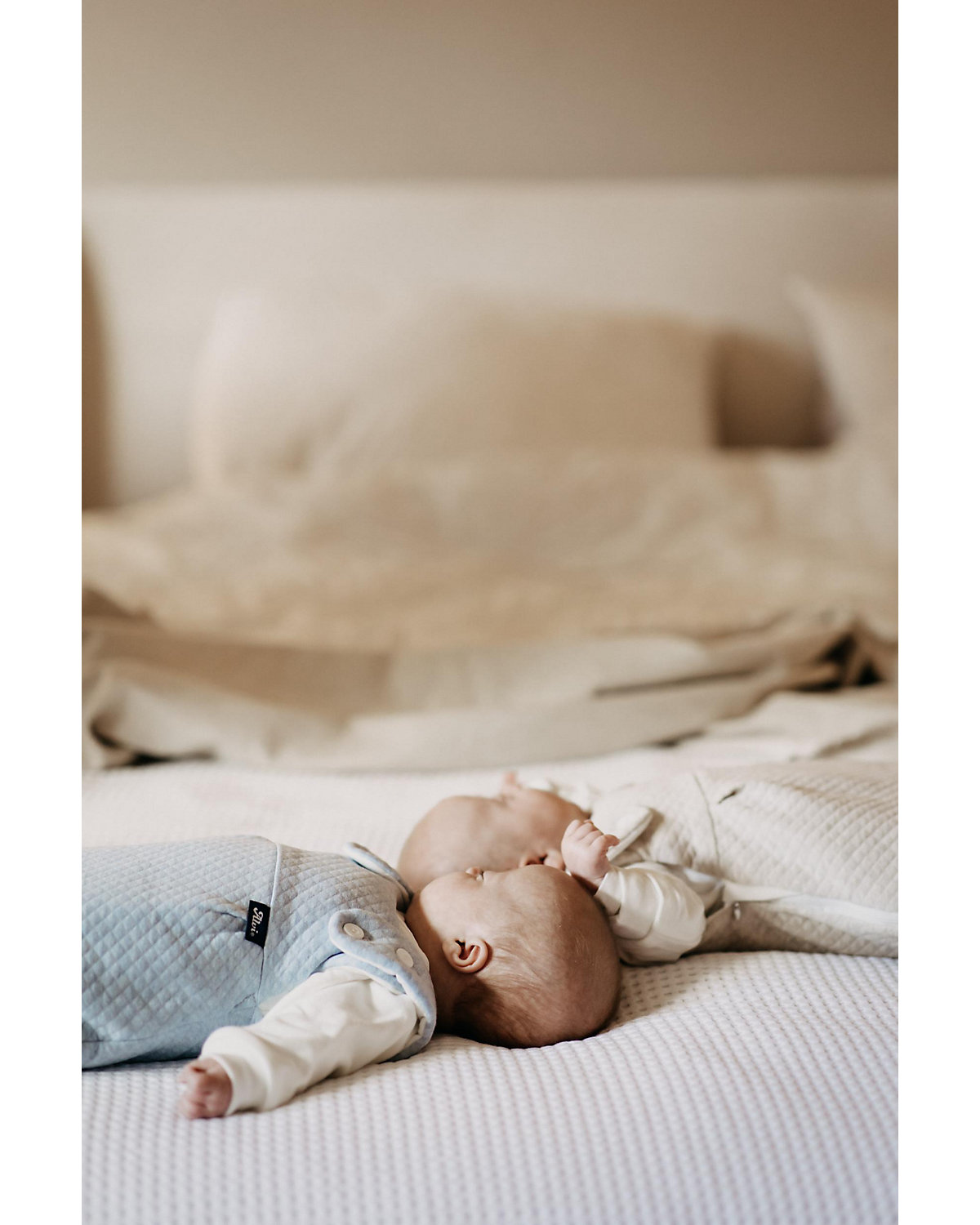 Baby-Mäxchen Schlafsack 3tlg. Special Fabric Quilt - TOG 3,0 - nature, 74/80