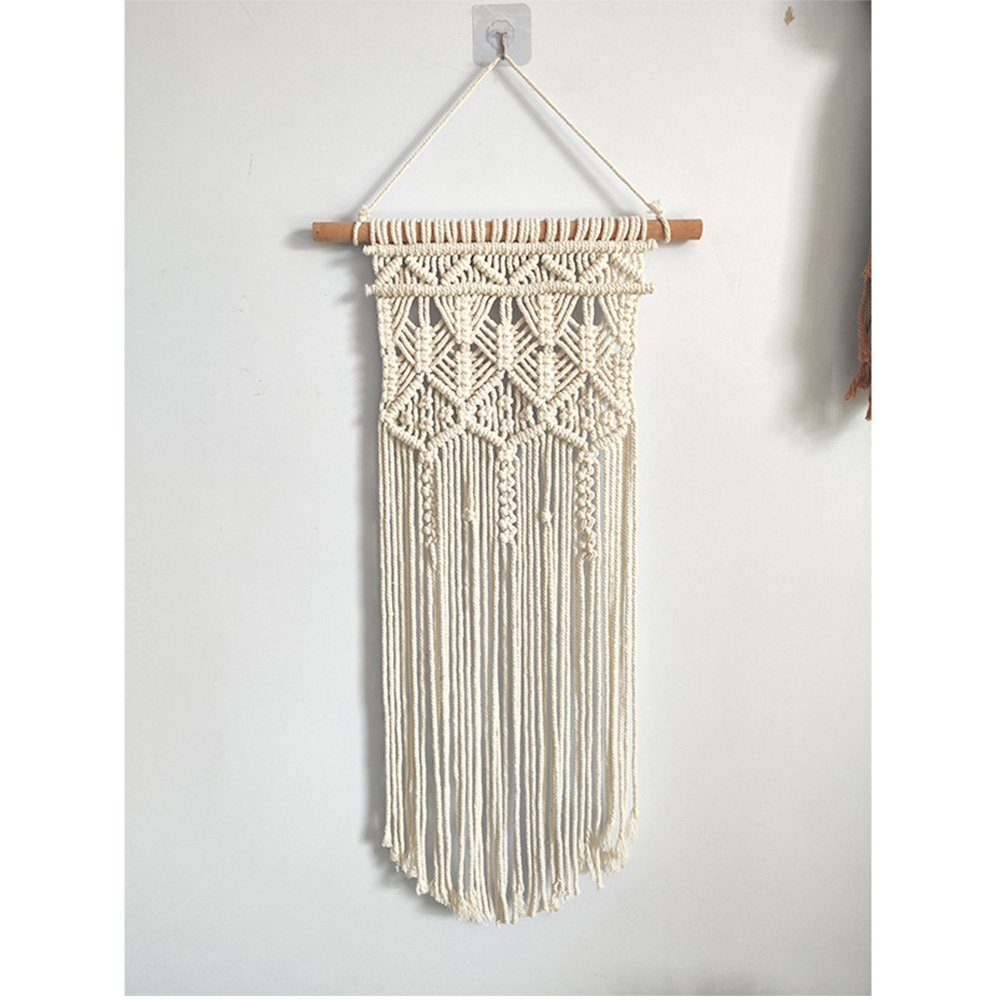 Wandteppich Wandbehang Makramee Boho Schöne 7 x 40cm and 80 x 40cm 2 Pcs, FELIXLEO